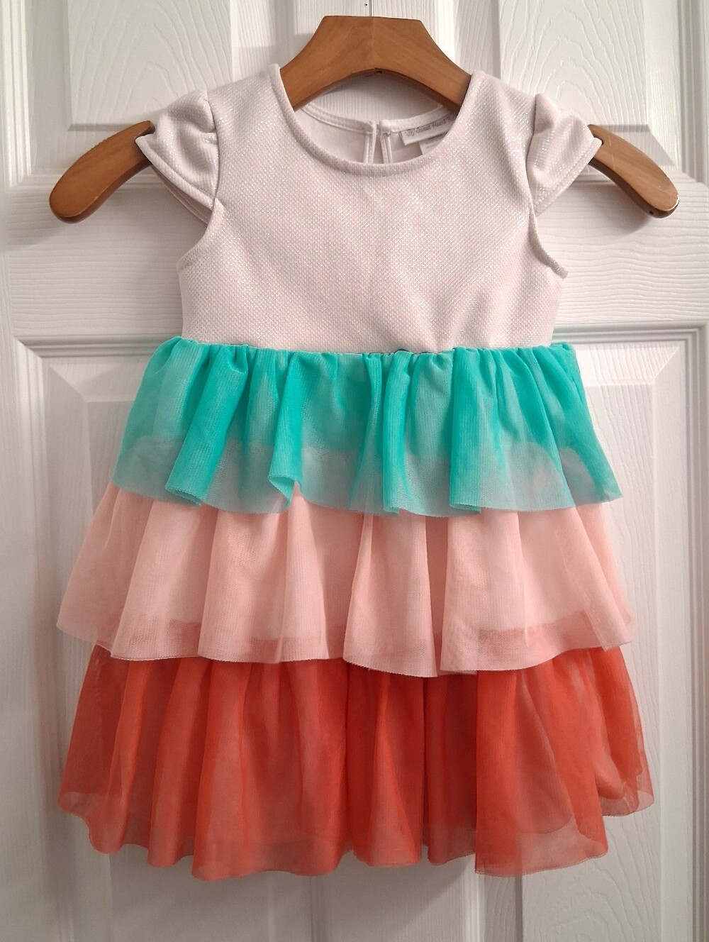 Sweet Heart Rose Layered Ruffle Dress Size 4T
